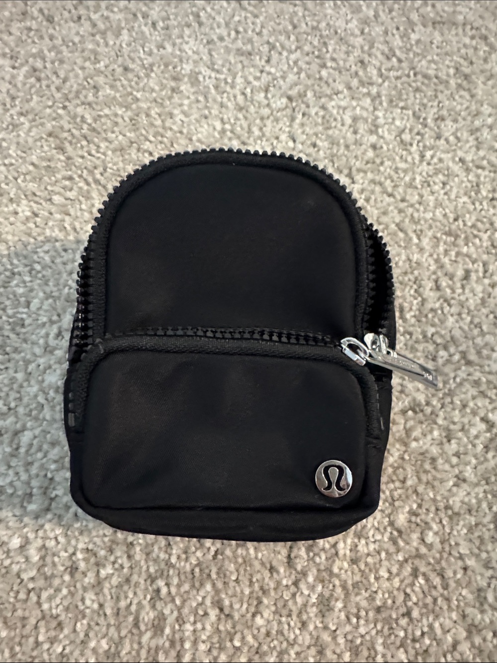 lululemon athletica Black Compact Zip Pouch with Front Pocket